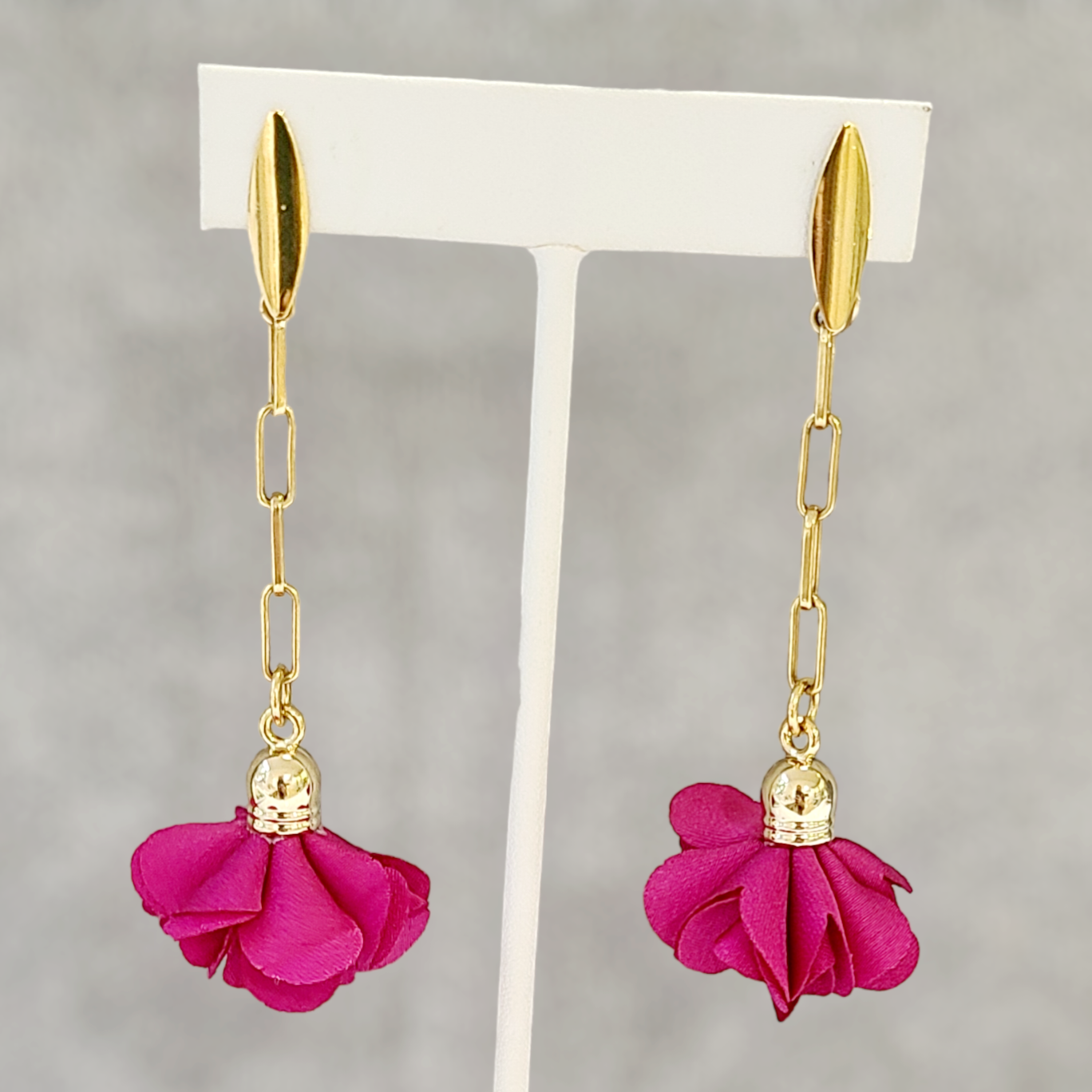 Flower & Link Earrings