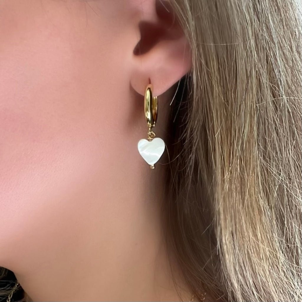 Sweet Heart Huggies Earrings - LPL Creations